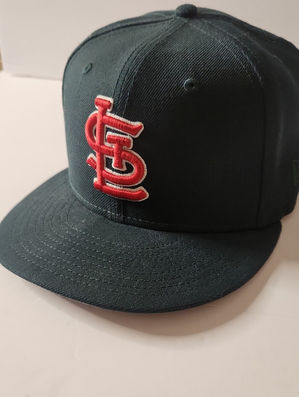 St Louis Cardinals New Era Dark Green Fitted Hat St. Louis Cardinals Logo 7.5